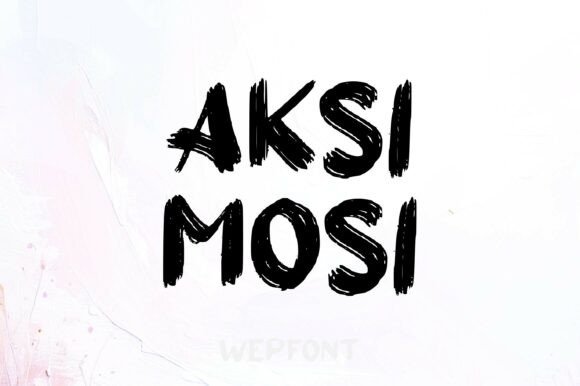 Aksi Mosi: A Bold Display Font