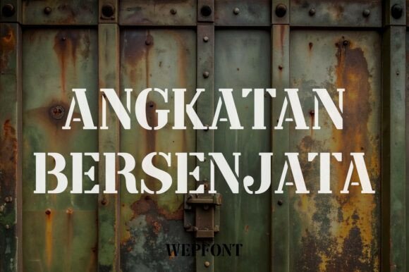 Angkatan Bersenjata Font for Bold Branding