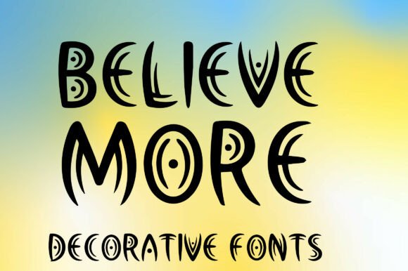 Believe More Font for Web Design