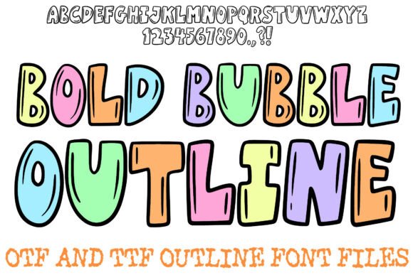 Bold Bubble Outline Font Review