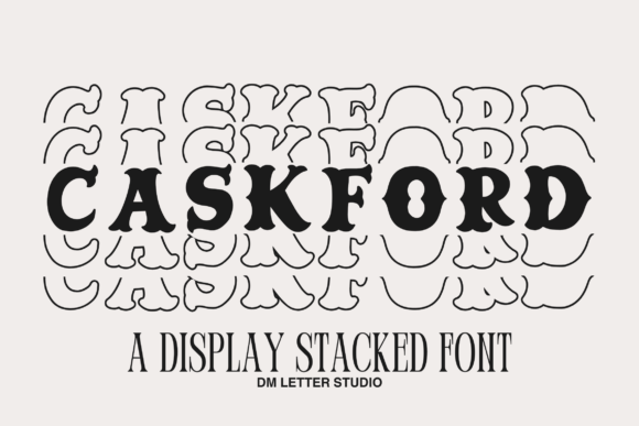 Caskford Stacked: A Vintage Display Font