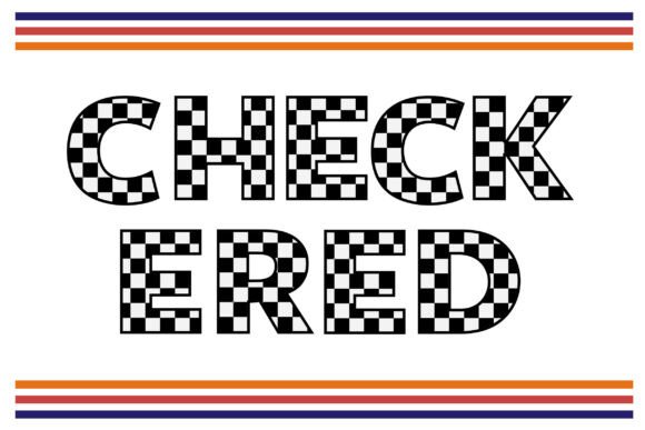 Checkered Font for Creative Projects