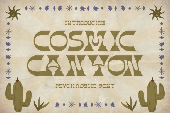 Cosmic Canyon Font: Bold and Retro