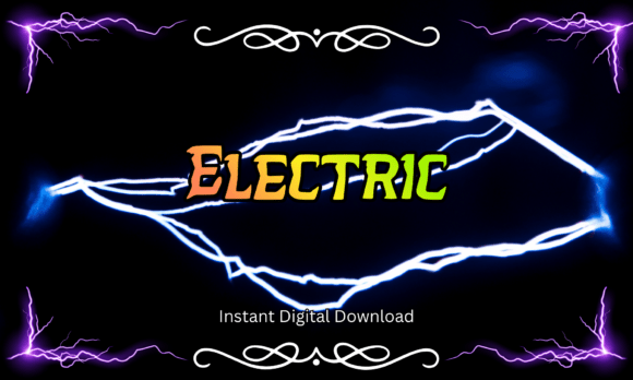 Electric Font for Web Design