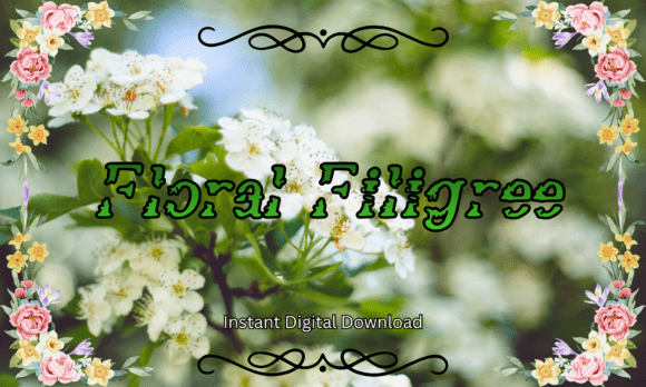 Floral Filigree Font Review