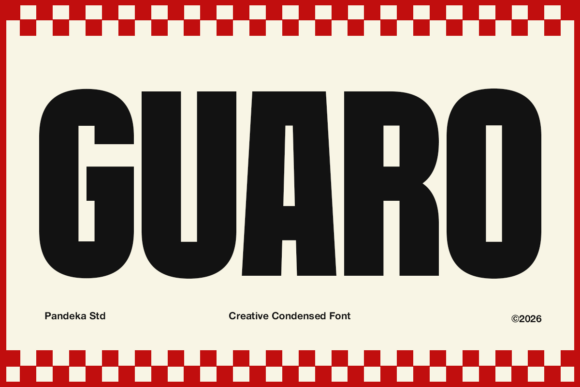 Guaro: A Bold Display Font