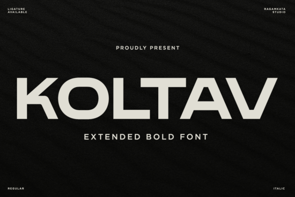 Koltav: Bold Display Font for Crafters