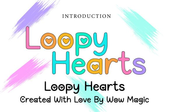 Loopy Hearts Font for Creative Makers