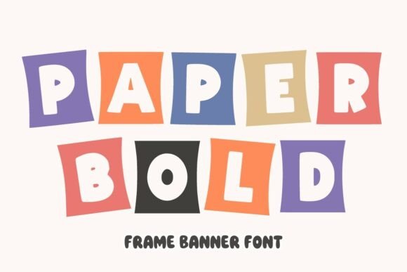 Paper Bold Font for Business Branding