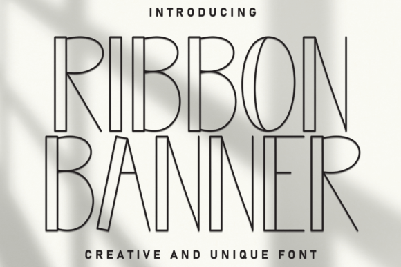 Ribbon Banner Font for Business Branding
