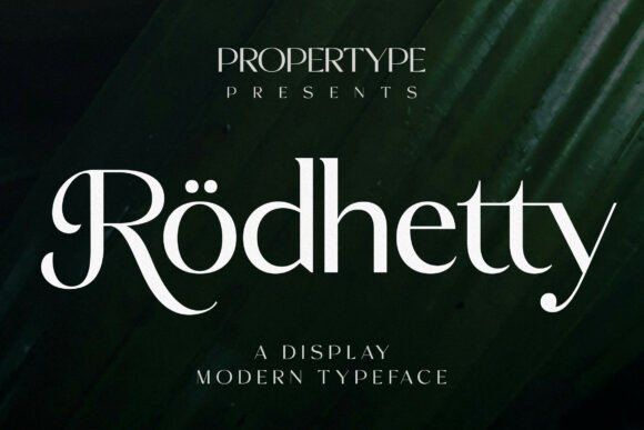 Rodhetty Font for Creative Makers