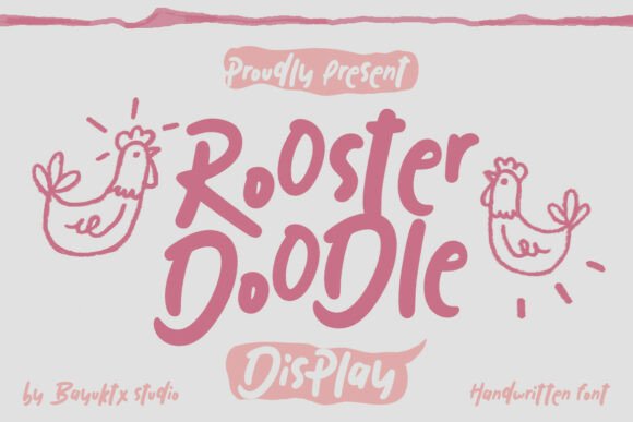 Rooster Doodle Font for Creative Campaigns