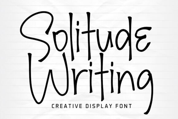 Solitude Writing Font for Bold Designs