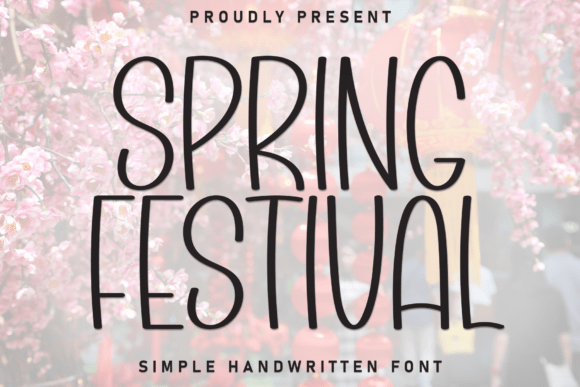 Spring Festival Font for Creative Branding