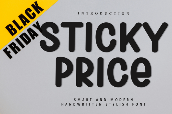 Sticky Price Font for Editorial Design