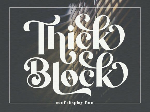 Thick Block Font for Business Branding