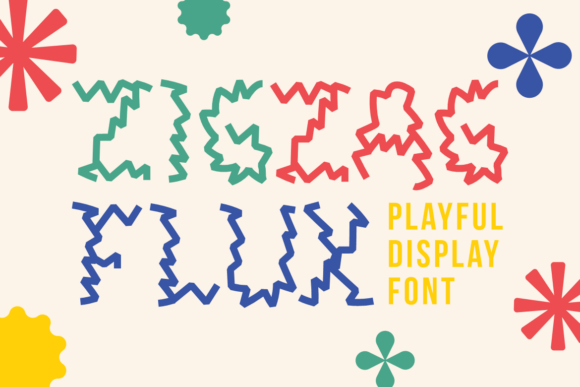 Zigzag Flux Font